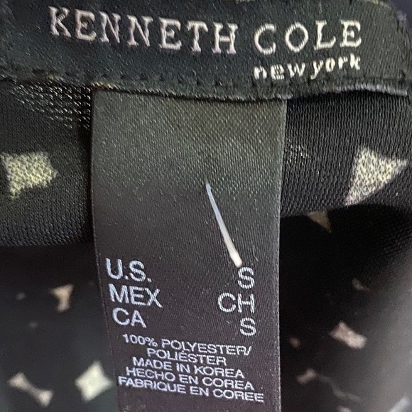 Kenneth Cole Black and White Geo Wrap Dress Size S - Picture 8 of 8